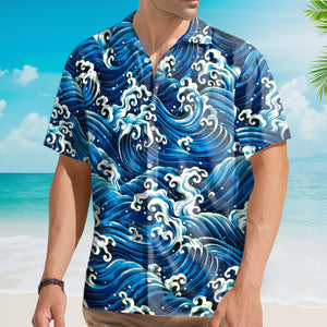 FamilyStore Ukiyoe Wave Blue Ocean - Hawaiian Shirt