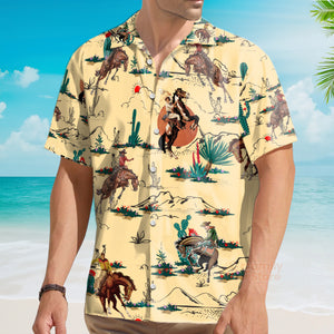 FamilyStore Kentucky Derby Horse Cowboy - Hawaiian Shirt