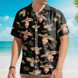 FamilyStore Custom Photo Face Cinco De Mayo Mexican - Personalized Hawaiian Shirt