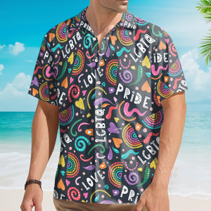 Pride LGBT Rainbow Hawaiian Shirt - For LGBT