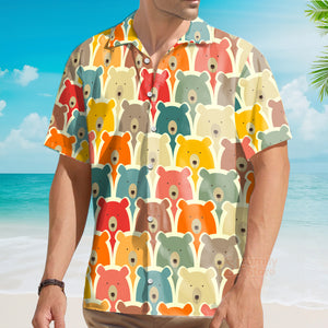 FamilyStore Colorful Little Bear Pattern - Hawaiian Shirt