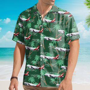 FamilyStore Airbus Tropical Aircraft & Airplane Aloha - Hawaiian Shirt\