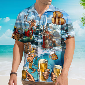 Viking Beer Style I Love It And I Drink It Hawaiian Shirt
