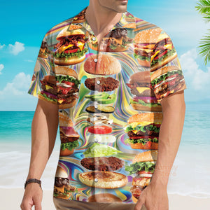 Food Lover My Love Is For Hamburger Hawaiian Shirt