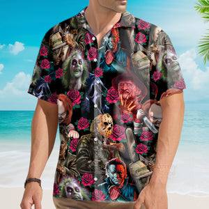 Halloween Horror Movie Scary Tropical Style - Hawaiian Shirt