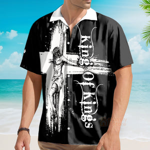Jesus Christ King Of Kings Christian Cross Bible Hawaiian Shirt