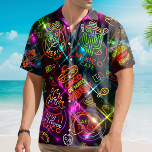 FamilyStore Neon Mexican Party Cinco De Mayo Aloha - Hawaiian Shirts