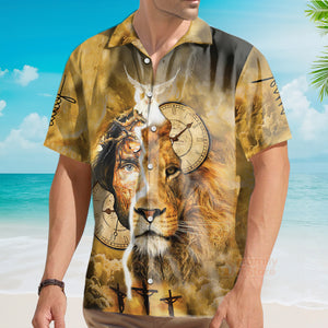 Easter Day Christian Jesus Lion Aloha Hawaiian Shirts For Men And For Women