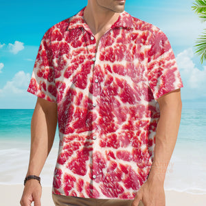 Food Raw Meat Style Funny Hawaiian Shirt
