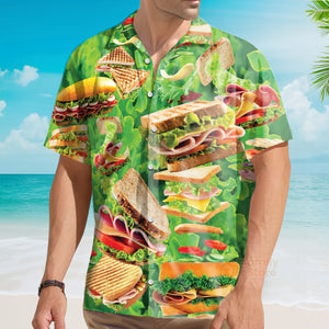 Food All You Need Is Love And A Delicious Tasty Sandwich Hawaiian Shirt