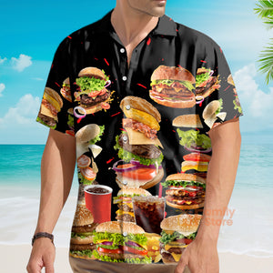 FamilyStore Food Hamburger Fast Food Lover - Hawaiian Shirt