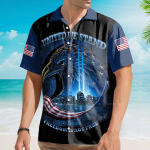 FamilyStore United We Stand 911 Never Forget Eagle Hawaiian Shirt