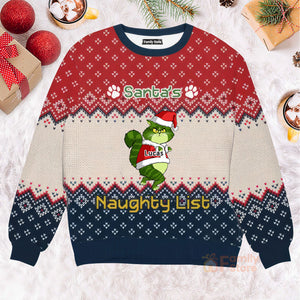 Santa's Naughty List - Gift For Christmas - Personalized Ugly Sweater - CL16 NH96