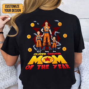 Dragon Ball Super Saiyan Mom Of The Year - Gift For Mother - Personalized TShirt - CL03 NH96