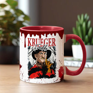 Halloween Horror Characters Scared Me - Personalized Accent Mug - NA94