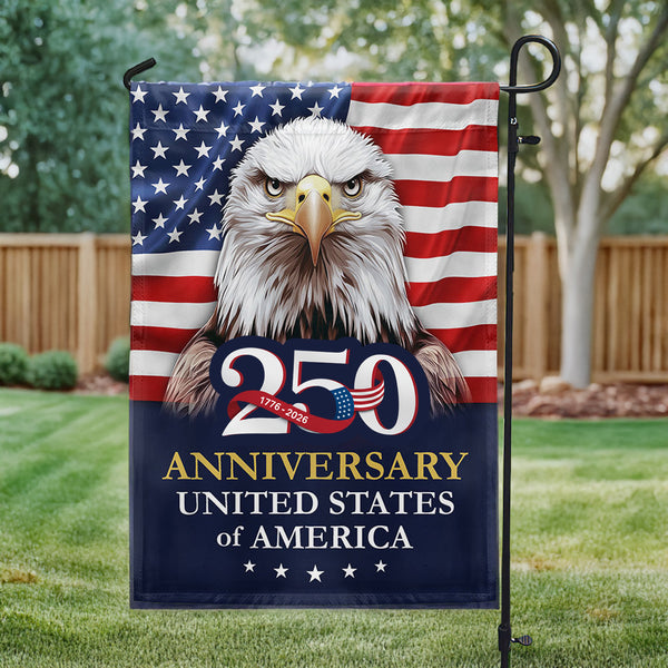 250 Anniversary 1776 2026 United States Of America With Eagle Flag - Patriotic Gift For Family HN02