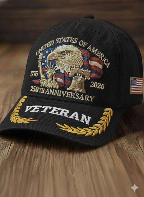USA 250th Anniversary Veteran - Classic Cap - Gift For Patriots, Veterans