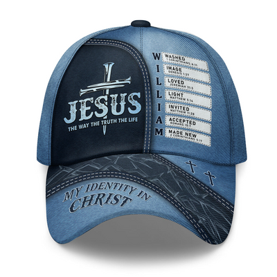 Jesus The Way The Truth The Life - Personalized Classic Cap