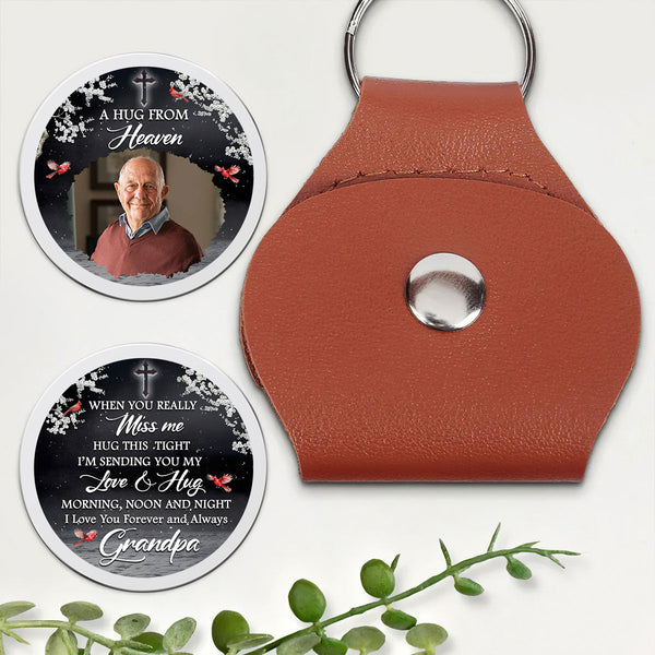 A Hug From Heaven - Personalized Pocket Hug - Christian Gift For Memorial Human BA01