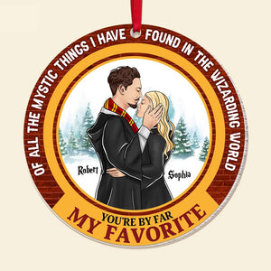 You're By Far My Favorite Harry Potter - Personalized Acrylic Ornament - Gift For Couple, Husband Wife, Anniversary, Engagement, Wedding, Marriage Gift CL20 NH96