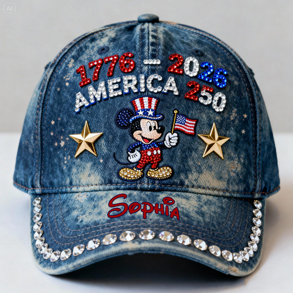MkMo Magic Mouse America 250th Anniversary - Personalized Classic Cap - Gift For Patriots NL122