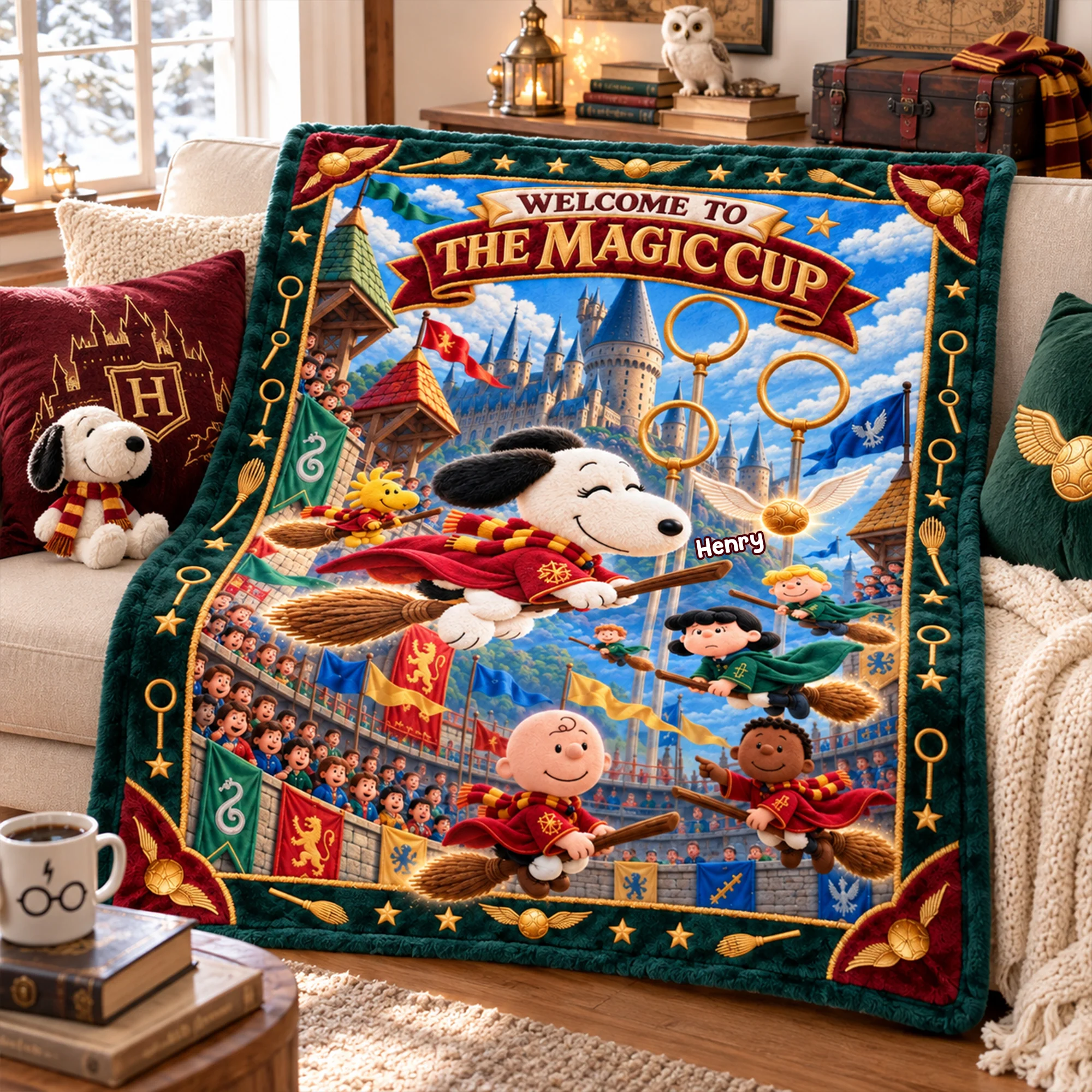 Vintage Cartoon Welcome To Magic Cup Wizard And Witch Gift For Movie F ...