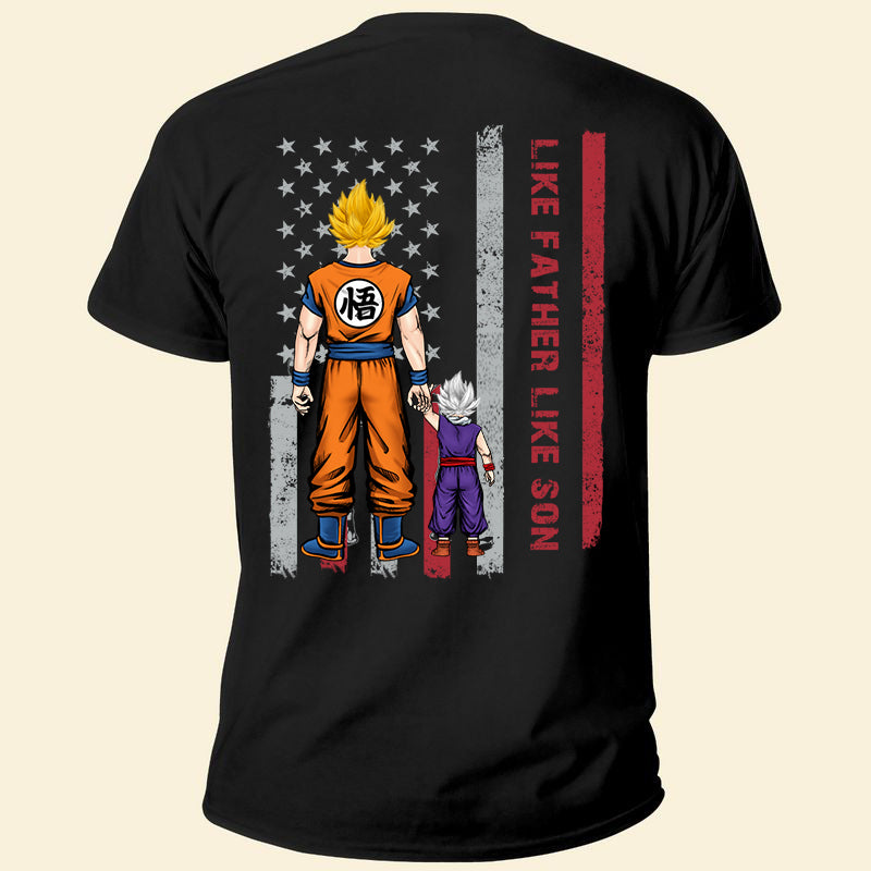 Dragon Ball Like Father Like Son - Gift For Dad, Grandfather - Personalized Unisex Shirt CL03