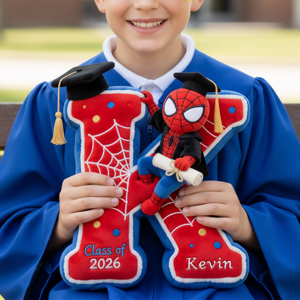 Kid Hero With Custom Name - Personalized Custom Shape Pillow - Graduation Gift For Kids - DCCo