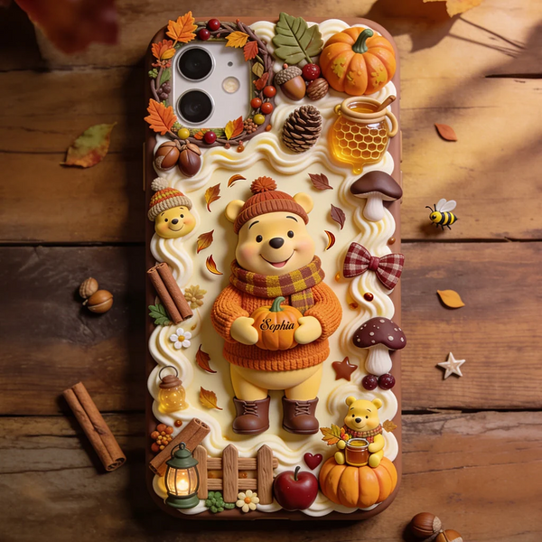 DSNY Honey Bear Cozy Vibe Custom Name Gift - Personalized Phone Case HH01