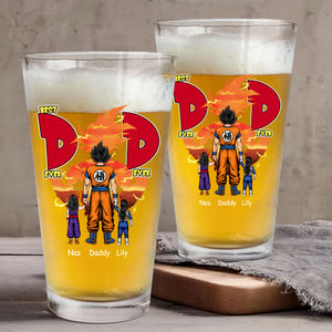 Best Dad Ever Two Side - Gift For Dad - Personalized Beer Glass