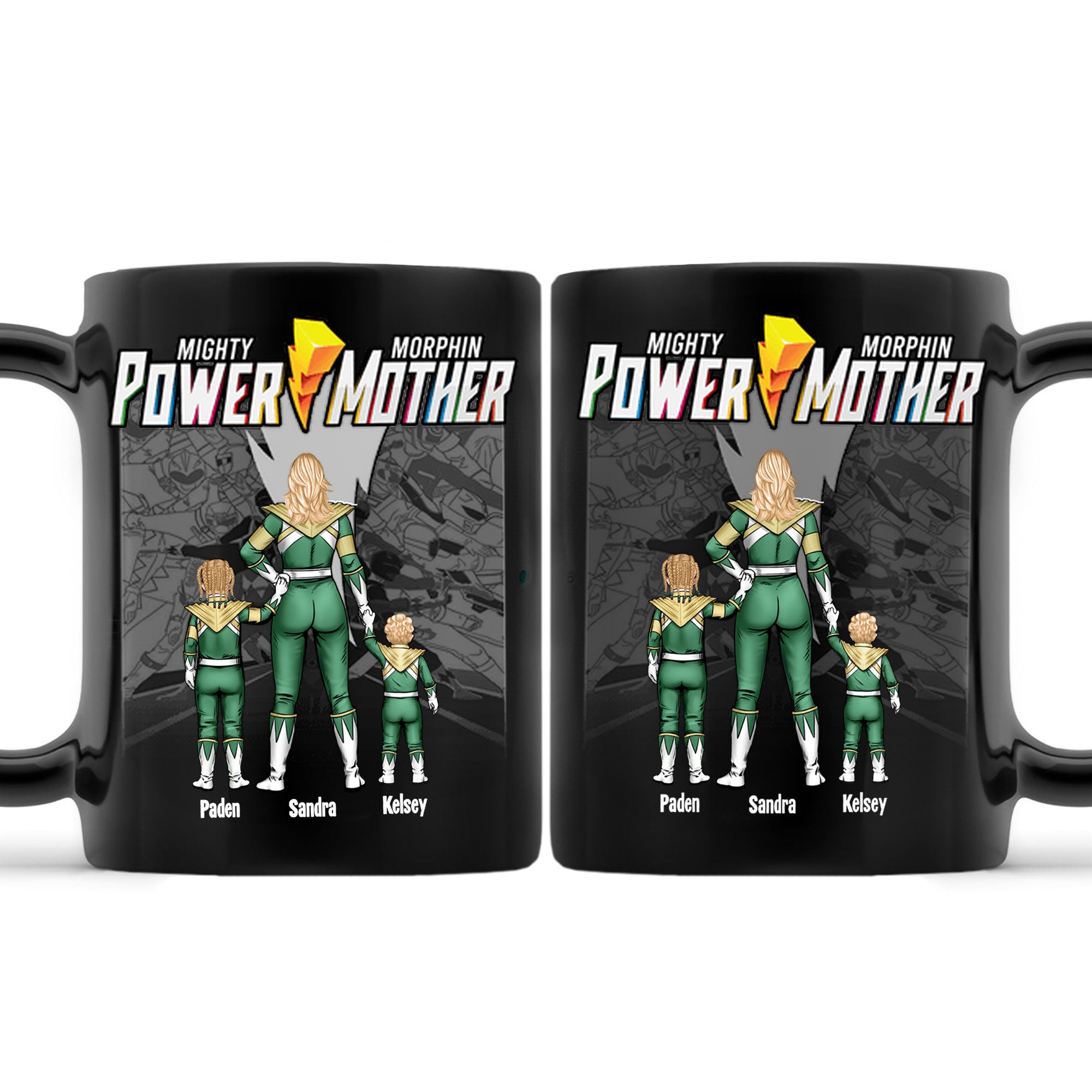 Mighty Morphin Power Mother - Gift For Mom - Personalized Ceramic Mug - CL21 NA94