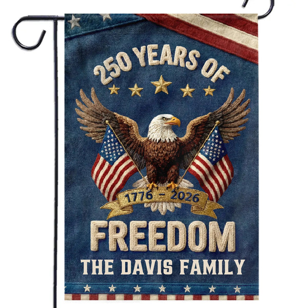 Celebrate 250th Anniversary Of America - Personalized Flag - Gift For Family, Patriots NL122