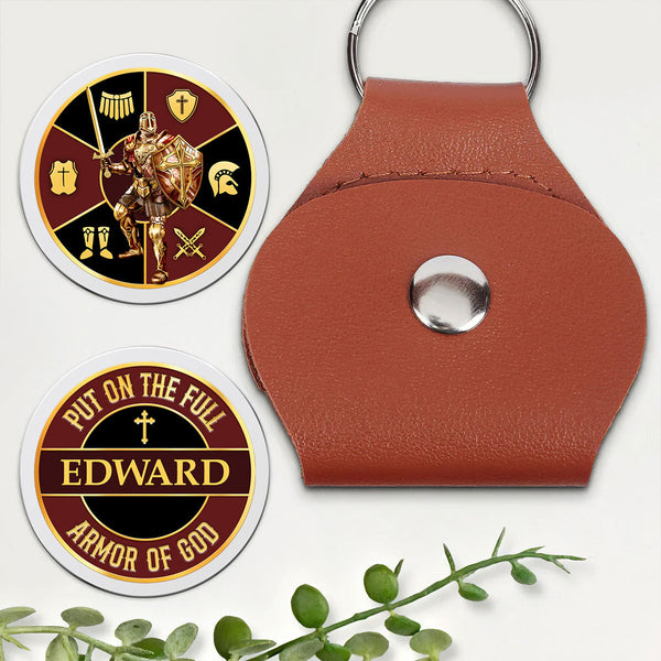 Put On The Full Armor Of God - Personalized Pocket Hug - Christian Gift For Him BA01