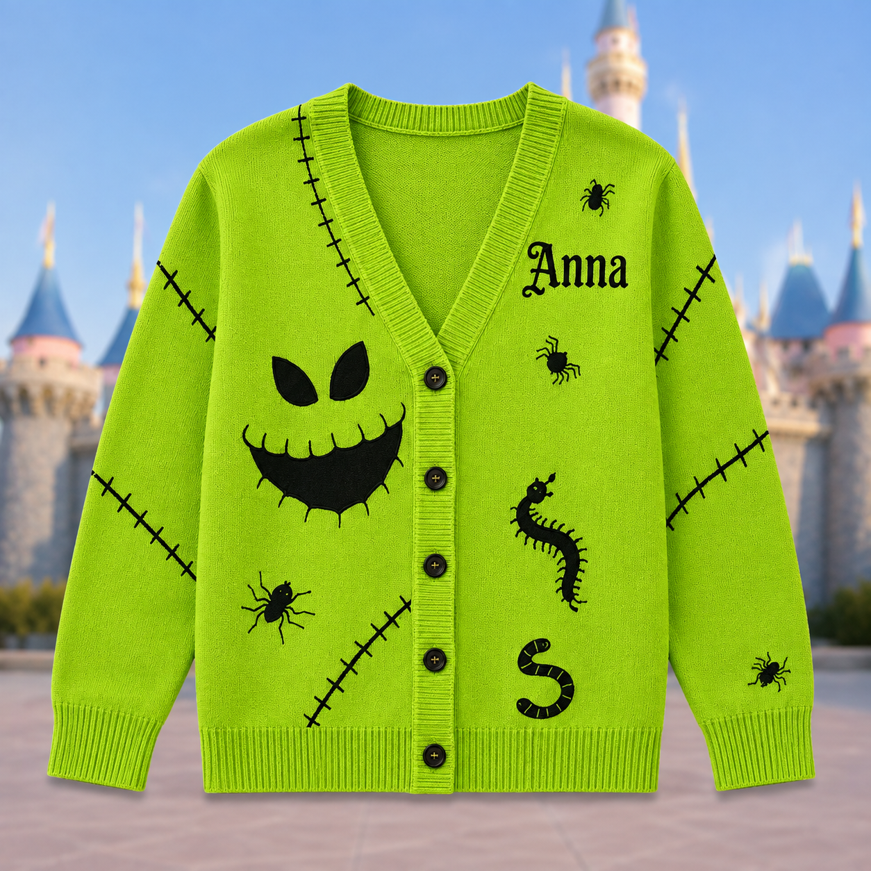Oogie Boogie Spooky Halloween Costume - Personalized Cardigan