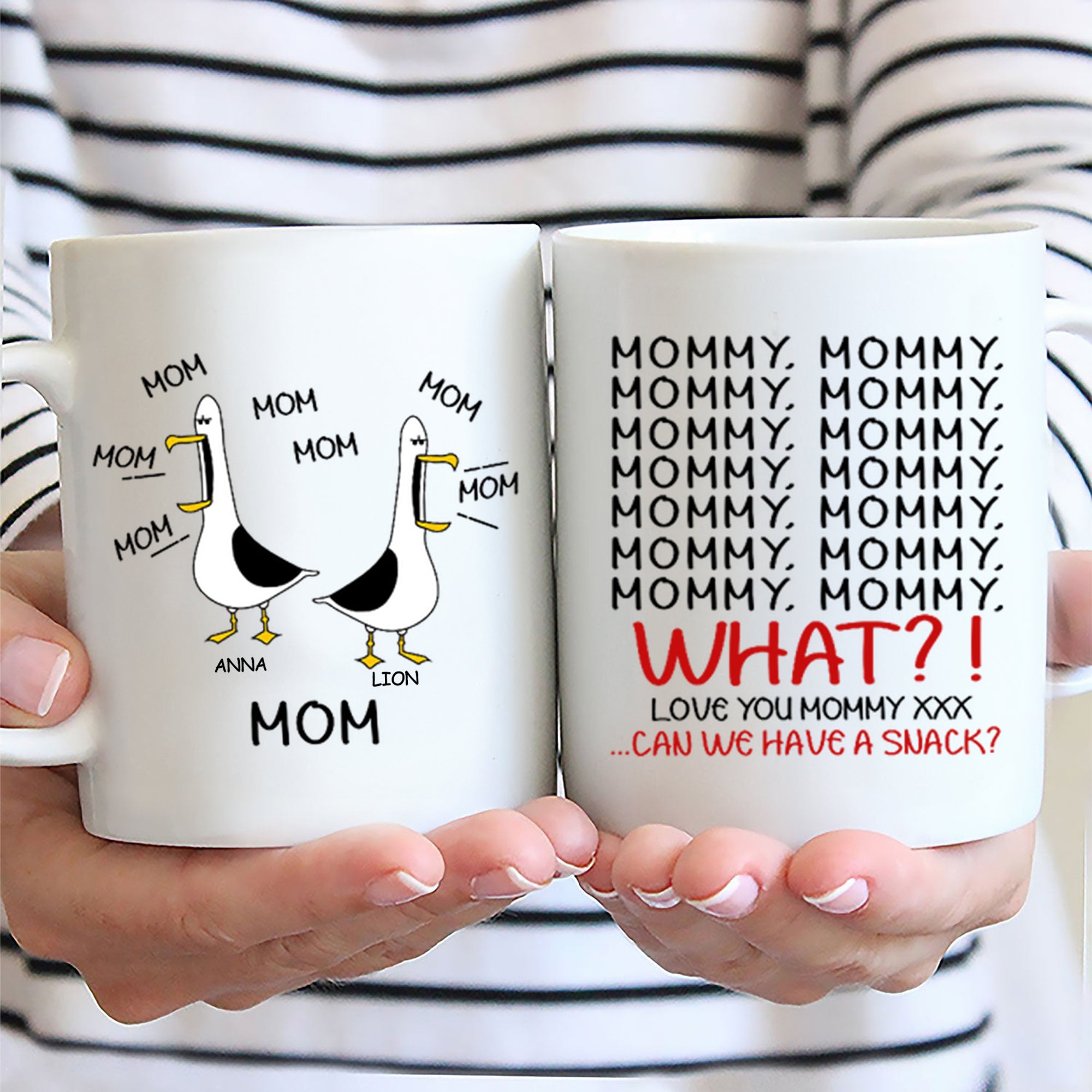 Mom Mom Mommyy What - Gift For Mother - Personalized Ceramic Mug - NH96