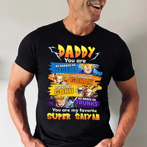 Best Super Saiyan Dad Ever Dragon Ball - Gift For Dad, Father's Day - Personalized Shirt 2 Side CL03