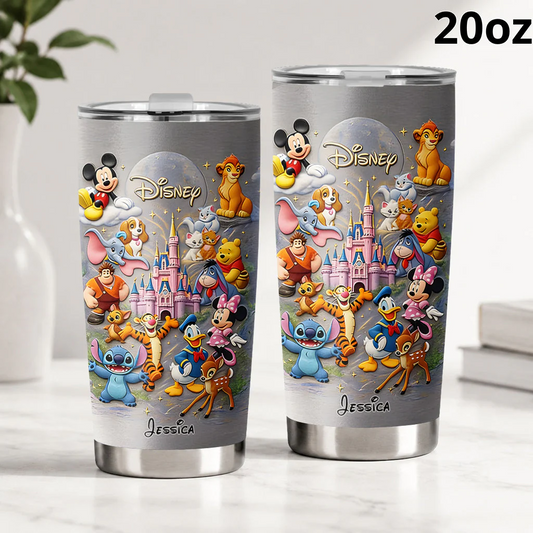 DSNY Magical Moments With Magic Mouse And Friends - Personalized Tumbler HH01