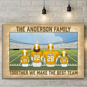 We Make The Best Team Vintage Version - Gift For Family, Football Lovers - Personalized Canvas Poster - SPCL02 NA94