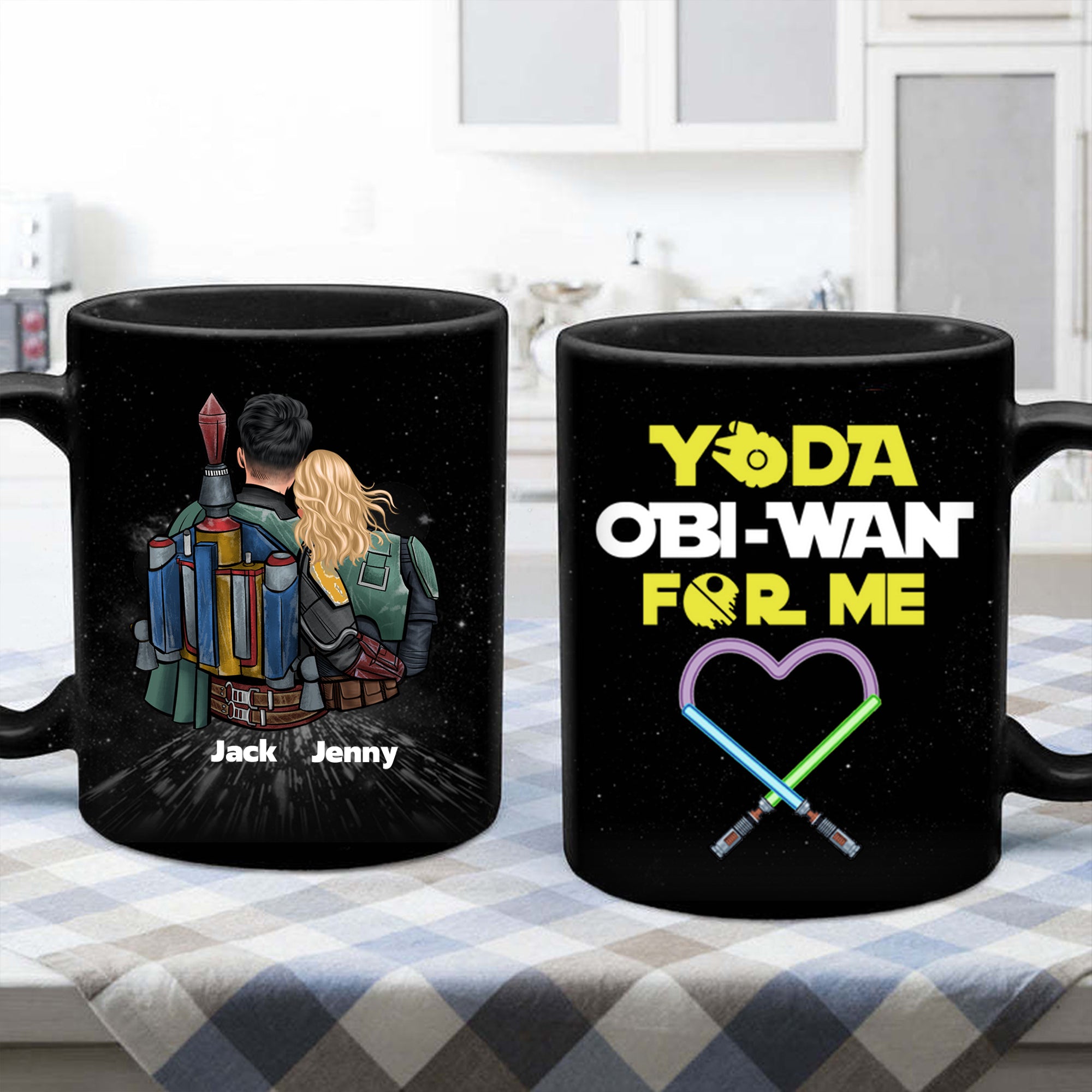 Yoda Obi Wan For Me - Gift For Couple - Personalized Ceramic Mug- CL19 NH96