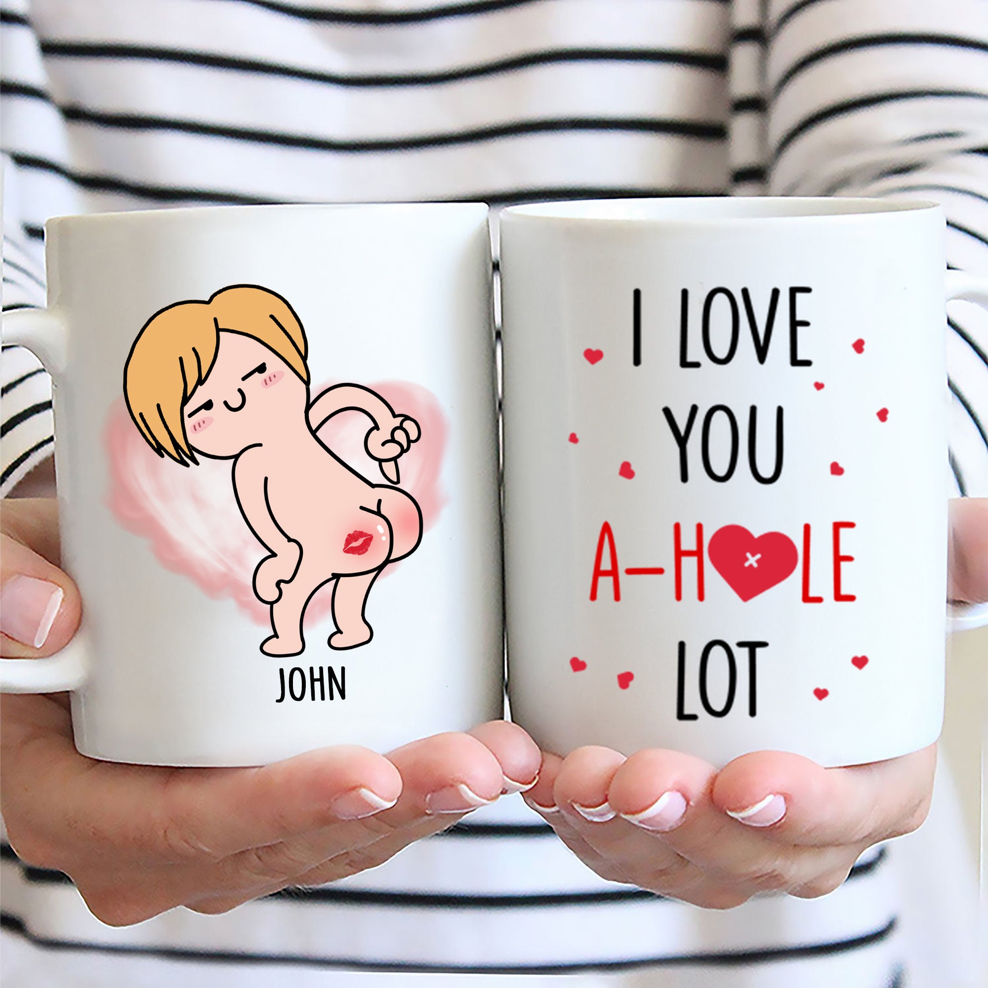 I Love You A Hole Lot - Gift For Couple - Personalized Ceramic Mug - CL17 NH96