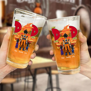 Best Dad Ever Two Side - Gift For Dad - Personalized Beer Glass