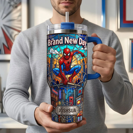 Red Hero Adventure - Personalized Tumbler - Gift For Fan Movies