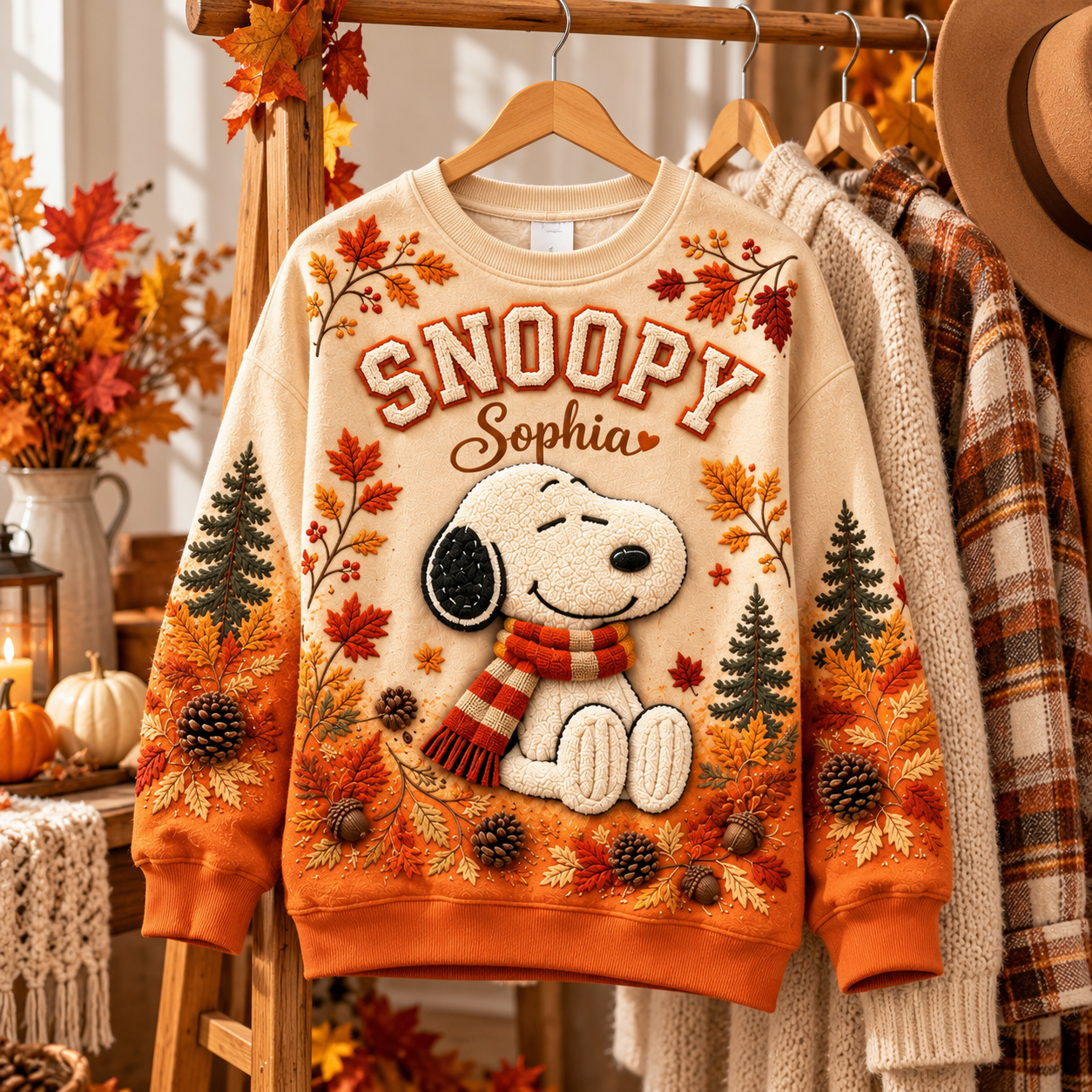 Vintage Cartoon Happy Fall Season Gift For Movie Fans - Personalized C ...