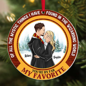 You're By Far My Favorite Harry Potter - Personalized Acrylic Ornament - Gift For Couple, Husband Wife, Anniversary, Engagement, Wedding, Marriage Gift CL20 NH96