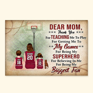 Dragon Ball Dear Mom, Thank You For Teaching Me To Play This Game - Gift For Mom, Children, Family - Personalized Canvas Poster - SPCL03 NA94