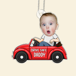 Custom Photo A Baby Makes Love Stronger - Gift For Family Members - Personalized Car Hanging Ornament - NA94