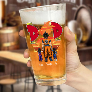 Best Dad Ever Two Side - Gift For Dad - Personalized Beer Glass