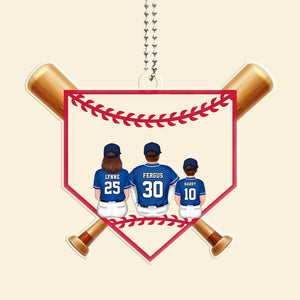 Together We Will Make A Winning Team - Gift For Family, Baseball Fans - Personalized Car Hanging Ornament - SPCL01 NA94