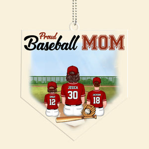 Proud Baseball Mom - Gift For Mom - Personalized Car Hanging Ornament - SPCL01 NA94