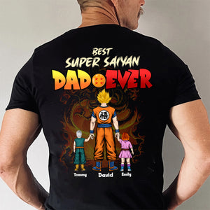 Best Super Saiyan Dad Ever Dragon Ball - Gift For Dad, Father's Day - Personalized Shirt 2 Side CL03